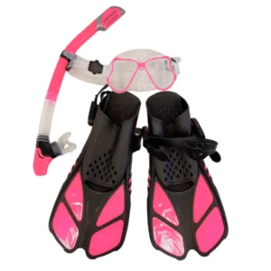 Womens Snorkel, Mask and Flippers set