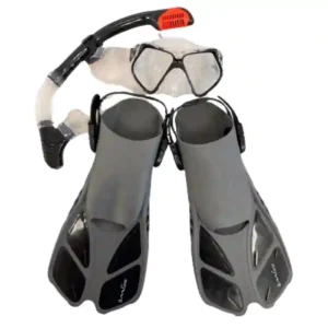mens snorkel, mask and flippers rental set