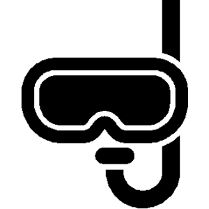 Snorkel and mask icon