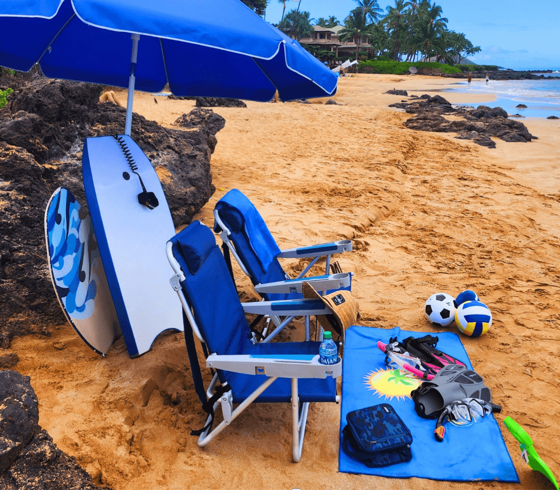 Beach chair and umbrella rentals